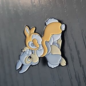 Disney's Bambi Thumper and Miss Bunny Inspired Enamel Pin
